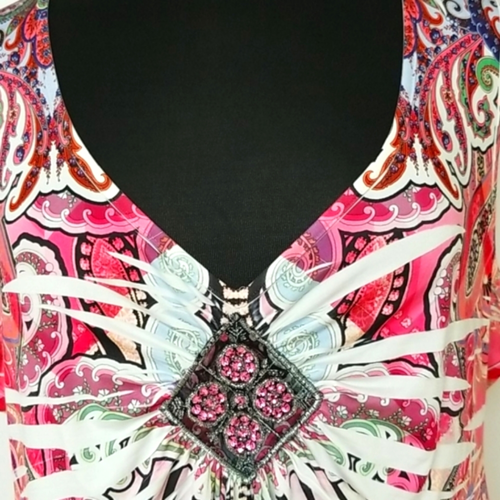 Pink Multi Colored Top - Picture 3 of 6